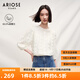 艾諾絲雅詩(shī)【商場(chǎng)同款】春秋新品萊賽爾通勤高級感七分袖雪紡衫女30715003 奶油米 L