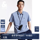 杰克·瓊斯（JACK&JONES）25年polo衫男夏季無憂搭撞色羅紋翻領商務刺繡logo男士短袖POLO衫 水洗藍E39 L