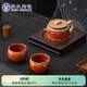 蘇氏陶瓷（SUSHI CERAMICS）紫砂壺敦煌寶相花一壺二杯陳國再老師作品禮盒裝中秋節禮物J1068