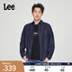 Lee標(biāo)準(zhǔn)版翻領(lǐng)經(jīng)典工裝設(shè)計男士長袖牛仔襯衫日常休閑潮流LMT009 清水洗 L