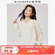 佐丹奴T恤女基礎款舒適內搭打底衫純棉純色V領(lǐng)長(cháng)袖t恤女13322759