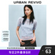 UR2025春季新款女裝溫柔氣質(zhì)清透薄紗碎花短袖T恤UYU450026 粉藍(lán)印花 (不含內(nèi)搭) M