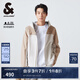 杰克·瓊斯（JACK&JONES）男裝春新款直筒Teflon面料防水背后反光字母外套男士224121061 C42 巖灰色 常規(guī) C42 巖灰色 S 170
