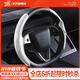 YZ適用tesla特斯拉model3Y方向盤套把超薄吸汗車內(nèi)裝飾改裝丫配件 煥新版ModelY/3碳纖紋運動方向盤套-白色