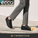 愛步（ECCO）樂福鞋男 25年秋季新款時(shí)尚袋鼠鞋男女同款牛皮休閑鞋增高 552504 黑色55250490000 43