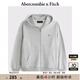 ABERCROMBIE & FITCH男裝女裝情侶裝25春季經(jīng)典小麋鹿運動風寬松連帽衛(wèi)衣KI122-5251 淺麻灰色 M (180/100A)
