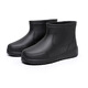 廚師水鞋勞保鞋泡沫衛生靴雨鞋防水防滑食品廠(chǎng)工作鞋白色廚房雨靴 黑色 42/43