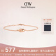 丹尼爾惠靈頓（DanielWellington）dw手鏈女玫瑰金星辰小雙環(huán)手鏈七夕情人節禮物送女友DW00400355