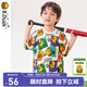 B.Duck小黃鴨童裝兒童t恤男童短袖速干衣夏裝夏季新款滿印T恤 花色 140 cm