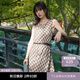 moussy 2025新品復古港風(fēng)菱格紋無(wú)袖連衣裙女028ISA33-3961 065花紋棕色 S