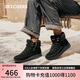斯凱奇（Skechers）女登山靴高幫靴雪地靴144770 全黑色/BBK 37 