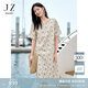 玖姿·安娜蔻溫柔氣質(zhì)重工刺繡鏤空寬松連衣裙女2025夏季新款 花淺米 M