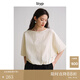 旅途原品ltyp 文藝蝙蝠袖廓型小衫 新款時(shí)尚寬松襯衫女秋季百搭 月牙白 M