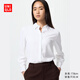 優(yōu)衣庫(kù)女裝花式襯衫/長(zhǎng)袖襯衣易打理垂墜25秋冬新款479071 00 白色 S /155/80A