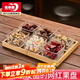 青蘋(píng)果干果盤(pán)分格水果盤(pán)家用糖果零食點(diǎn)心盤(pán)六格節日禮盒裝