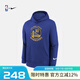 NIKE耐克NBA-勇士隊庫里套頭連帽衫運動休閑衛(wèi)衣青少年長袖上衣-Kids 暗藍色 XL