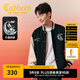 卡賓（CABBEEN）【棉感華夫格】重工刺繡短款夾克男春季拼接棒球服外套純棉 煤黑色01（闊版版型） L /175/50