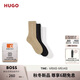 HUGO雨果【禮物】男士2025秋季新款徽標飾帶短襪三雙裝50543076