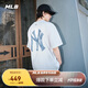 MLB男女短袖T恤做舊大logo速干涼感25新款時尚3ATSM0953-50IVS-L