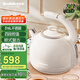 格來(lái)德（Grelide）燒水壺歐式復古保溫316不銹鋼電熱水壺多段控溫電水壺恒溫防燙家用熱水壺D1215E白色