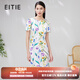 愛特愛（EITIE）法式優(yōu)雅浪漫印花魚尾連衣裙桑蠶絲通夏季新款真絲裙7007755 柔紫色98 L 165