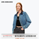 ANN ANDELMAN【明星同款】官方直營復(fù)古翻領(lǐng)牛仔夾克短款牛仔外套 藍色 M