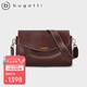 BUGATTI包包女包奢侈品牌2025新款女士單肩斜挎七夕情人節(jié)禮物送女友老婆 酒咖色