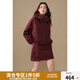 獨(dú)束大碼女裝戶(hù)外運(yùn)動(dòng)風(fēng)時(shí)尚套裝羽絨服2024冬季新款工裝外套半裙 安可拉紅（外套） M (尺碼：1) (尺碼：1)