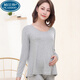 帕蘭朵特價(jià)孕婦莫代爾打底衫秋冬款上衣懷孕期內搭外穿寬松圓領(lǐng)大碼保暖 旗艦官方麻灰(單件上衣)純全100 XL