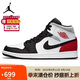Jordan休閑鞋男子AJ1喬丹JORDAN 1中幫運(yùn)動(dòng)鞋852542-100黑紅41