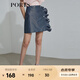 PORTS寶姿 商場(chǎng)同款新品女裝造型波點(diǎn)半身短裙SL8S004KFP023 丈青混色 L 8