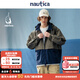 nautica white sail【明星同款】白帆日系中性寬松休閑簡約拼接連帽薄夾克外套JW3106 軍綠3BR（231） L