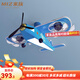米族 創(chuàng)意卡通兒童燈飛機造型風(fēng)扇燈現(xiàn)代簡約兒童房個性臥室吸頂燈 藍(lán)色 風(fēng)扇燈【77CM】無極+精靈