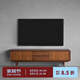 NORHOR北歐表情日式中古復(fù)古MCM進(jìn)口/E10實(shí)木風(fēng)琴卷簾門抽屜電視柜胡桃G 【10月31日前發(fā)貨】2.0米 組裝