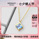 ?？ㄒ?8金k項(xiàng)鏈女海藍(lán)寶項(xiàng)鏈高檔奢華紀(jì)念日七夕情人節(jié)生日禮物 18金k淡雅藍(lán)偏愛之鏈