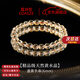 蔻詩(shī)哲 COASZE天然黃水晶手鏈金發(fā)晶足金黃金轉運珠子手串旺財情人節禮物送老婆 【6mm精品級】14-15cm盞黃