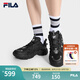 FILA 斐樂(lè)男鞋運(yùn)動(dòng)鞋七夕送貓爪6老爹鞋2025秋季新款百搭休閑鞋厚底鞋 黑-BK 46