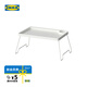 宜家（IKEA）BRUKSVARA布瓦拉餐架折疊桌電腦廚房多功能置物架 白色床用餐架