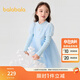 巴拉巴拉【艾莎IP】女童連衣裙網(wǎng)紗公主裙子秋冬款甜美泡泡袖洋氣 藍色調00388 130