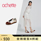 achette雅氏4RV4 復(fù)古拼色運(yùn)動(dòng)風(fēng)休閑鞋松緊一腳蹬女鞋 01/10/H3-白色/香草白/酒紅色 35
