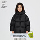 jnby by JNBY江南布衣童裝加厚羽絨服短款連帽面包服保暖冬男女童1OAC10950 001/本黑 160cm