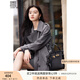 香影高級感灰色風(fēng)衣女春秋2025新款氣質(zhì)英倫風(fēng)雙排扣寬松中長外套 灰色 M