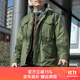 赫利肯戰地風(fēng)衣M65美式復古經(jīng)典工裝夾克 秋冬保暖防風(fēng)上衣外套含內膽 軍綠色（含內膽） S (高165-175cm 重130-150斤)