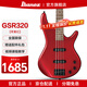 Ibanez依班娜電貝斯GSR200/GSR320/280QA初學(xué)入門(mén)電貝司被動(dòng)四五弦bass GSR320-CA 蘋(píng)果紅