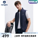 Navigare意大利小帆船男士背心25春夏季新品休閑簡約風(fēng)單背心時尚百搭馬甲 海軍藍(lán) 2XL