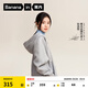 蕉內（Bananain）【劉浩存同款】非常服503Relax男女針織連帽休閑外套百搭顯瘦衛衣 【劉浩存同款】中麻灰 S