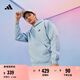 adidas休閑寬松加厚抓絨連帽衛(wèi)衣套頭衫男女阿迪達(dá)斯官方輕運(yùn)動(dòng) 藍(lán)色/黑色   L