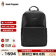 暇步士（Hush Puppies）真皮雙肩包男士商務(wù)休閑大容量電腦包14英寸時(shí)尚編織高檔旅行男包 HA-1211058W-5720