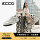 愛步（ECCO）七夕禮物 休閑鞋女 2025新款百搭平底鞋板鞋德訓(xùn)鞋 街頭272833 灰白色/白色27283350153 38