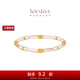 周大福SOINLOVE寶藏女孩粉黛明珠足金珍珠貝殼黃金手鏈VR1544 16.25cm